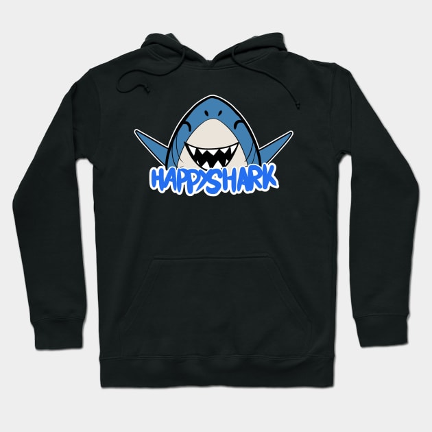 Happy Shark Hoodie by WiliamGlowing